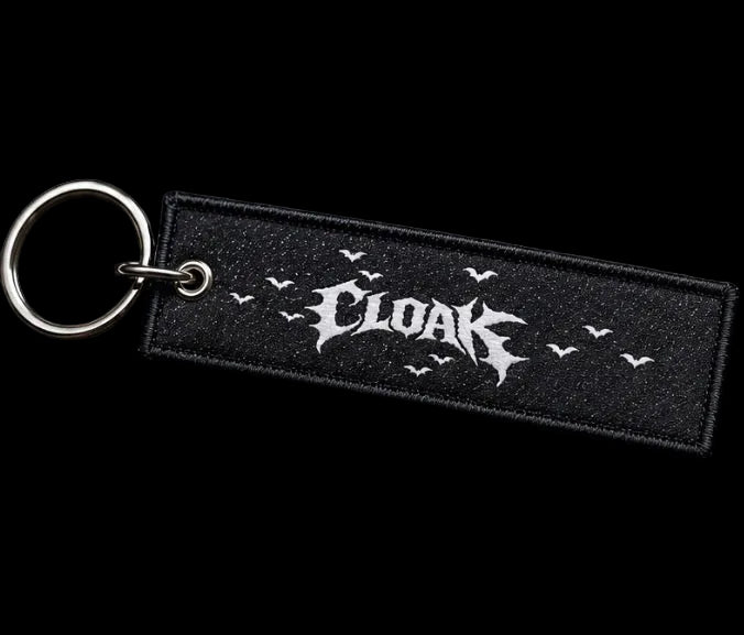 Cloak Embroidered Keychain
